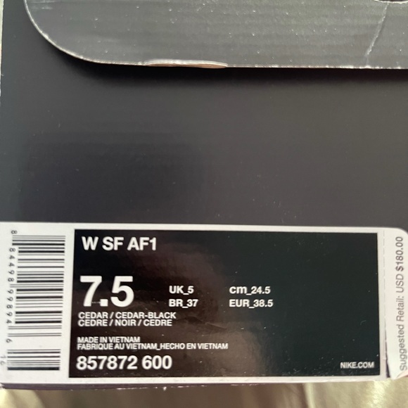 Nike SF Air Force 1 High Cedar - Picture 7 of 9